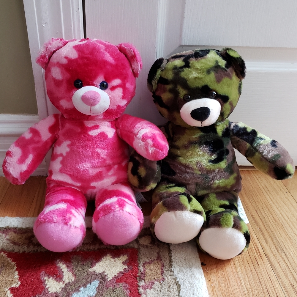 2 Camo Build A Bear bears